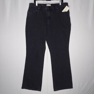 Universal Thread‎ High Rise Bootcut Jeans Womens 16 Black Pocket Button Zip